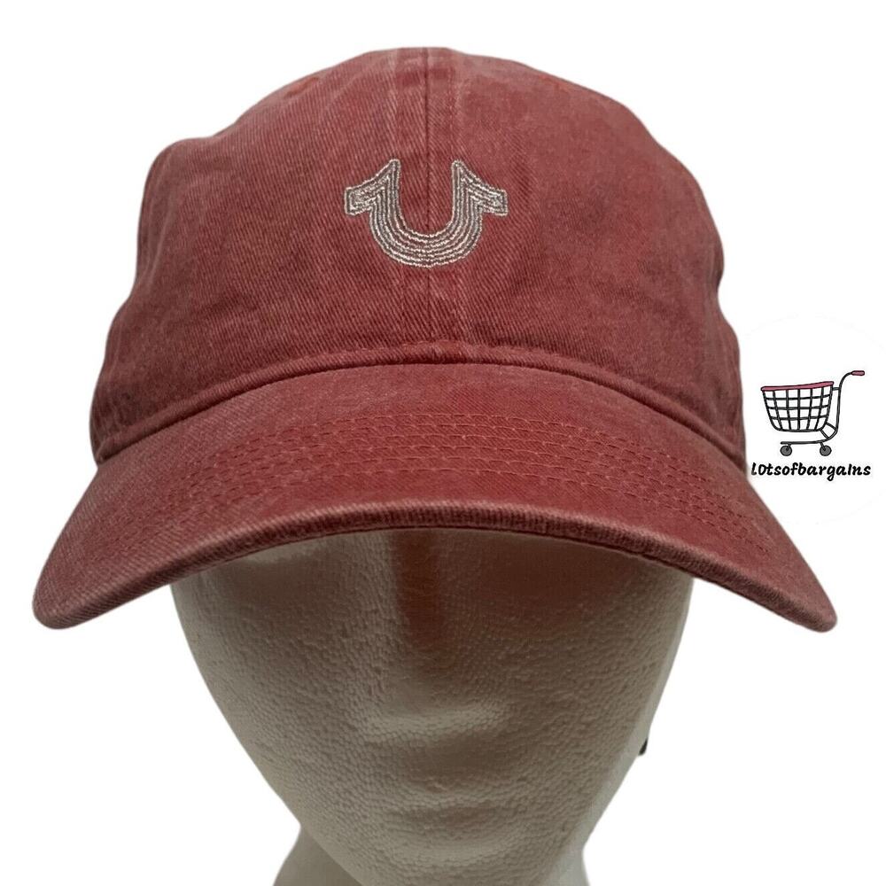 True Religion Snapback Adjustable Horseshoe Logo Faded Hat Cap Brand New